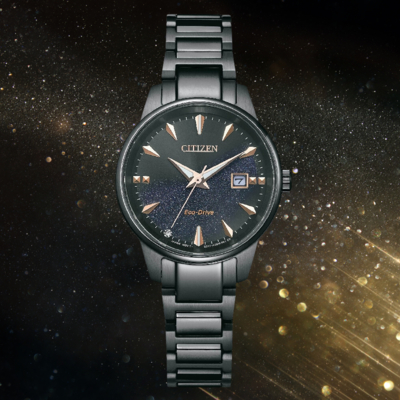 CITIZEN 星辰錶 PAIR EW2595-81E 光動能璀璨銀河光動能 女款 29.2mm