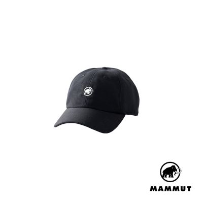 【Mammut 長毛象】Baseball Cap Mammut 經典休閒棉質棒球帽 黑色 #1191-00052