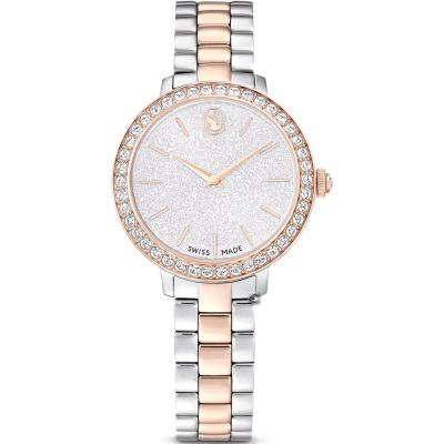 SWAROVSKI 施華洛世奇 Matrix 璀璨水晶腕錶-30mm雙色 5715028