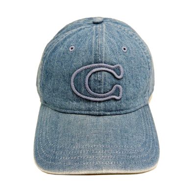 COACH 字母C鴨舌棒/棒球帽(牛仔藍)