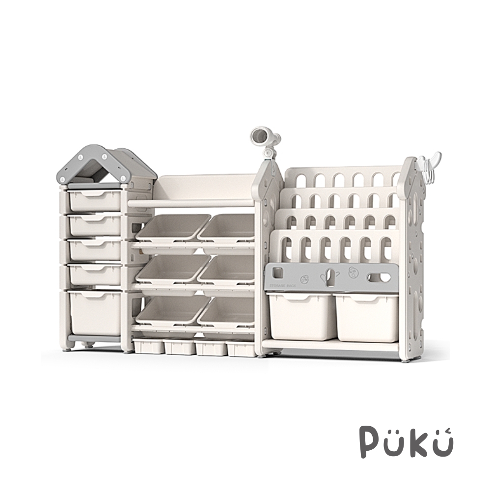 【PUKU藍色企鵝】「UNI有你宅」多功能玩具收納書櫃