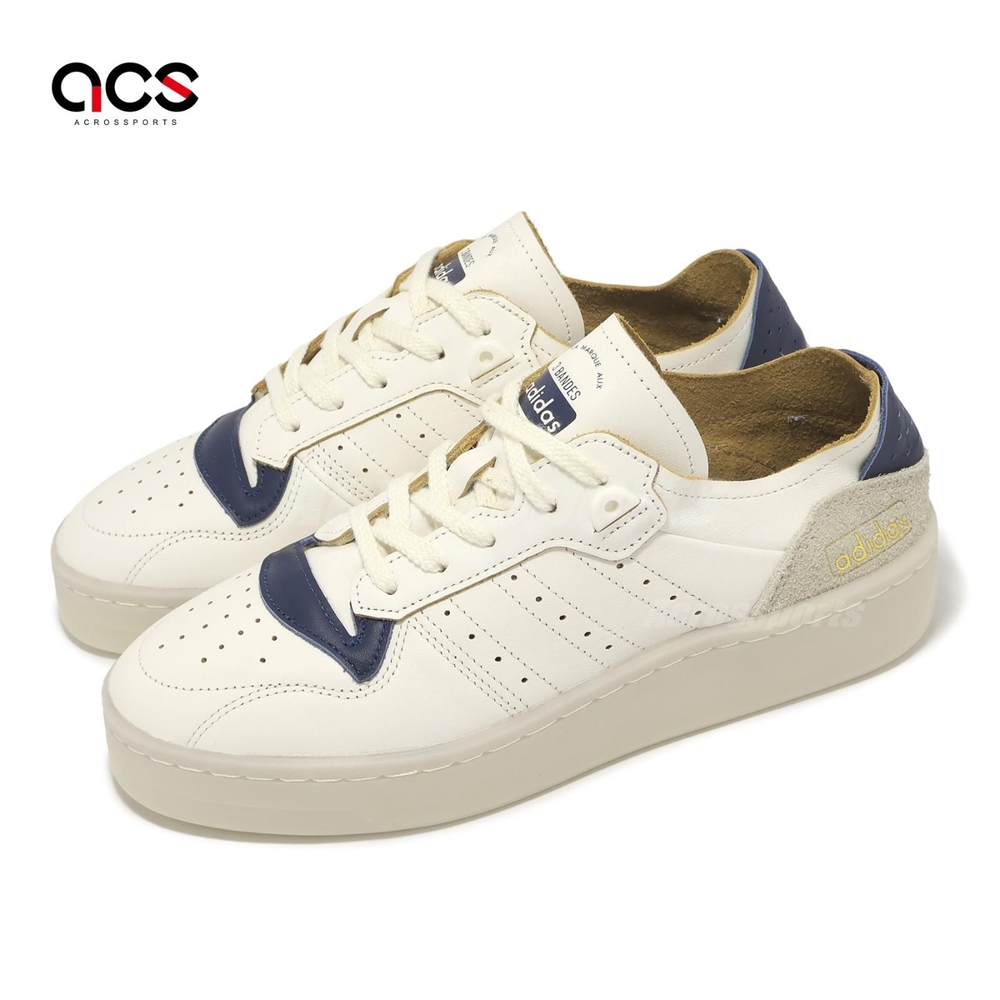 adidas 休閒鞋Rivalry Summer Low 男鞋米白藍復古麂皮低筒愛迪達ID8395