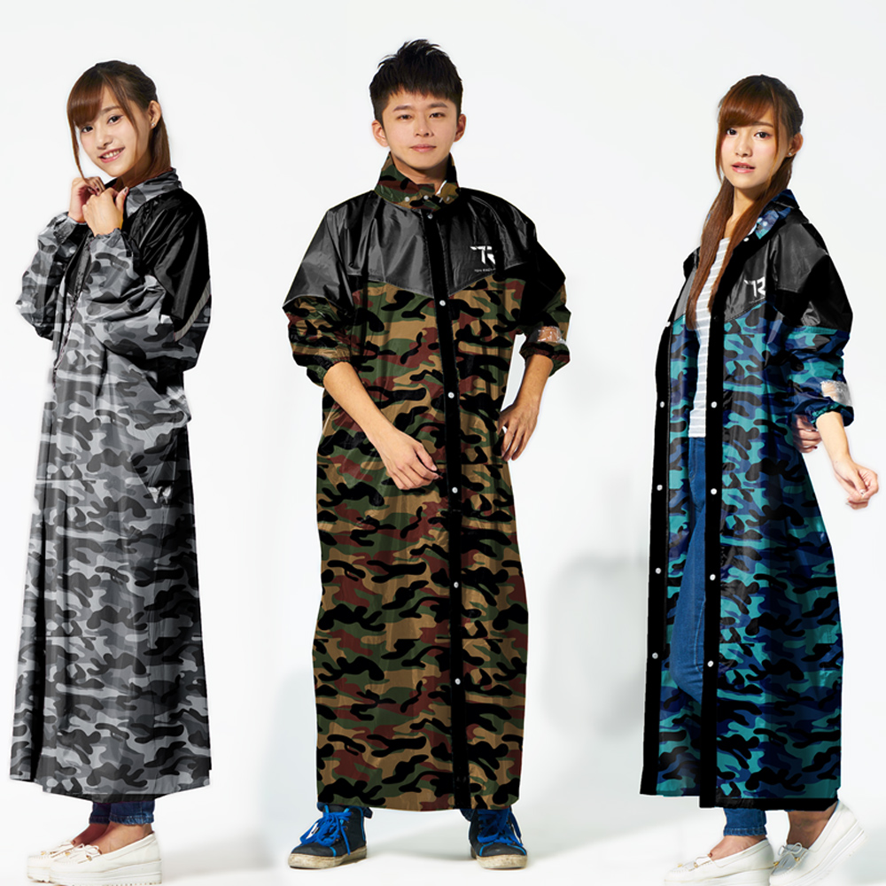 TDN】迷彩偽裝前開超防水連身雨衣EK4289 | 雨衣| Yahoo購物中心