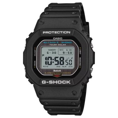 CASIO卡西歐 G-SHOCK 藍芽太陽能電力 畫素記憶體 磚紋設計 黑 GW-BX5600-1 44.1mm