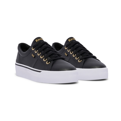 Keds JUMP KICK DUO 簡約運動風皮革厚底鞋 9211W123213/WH64961
