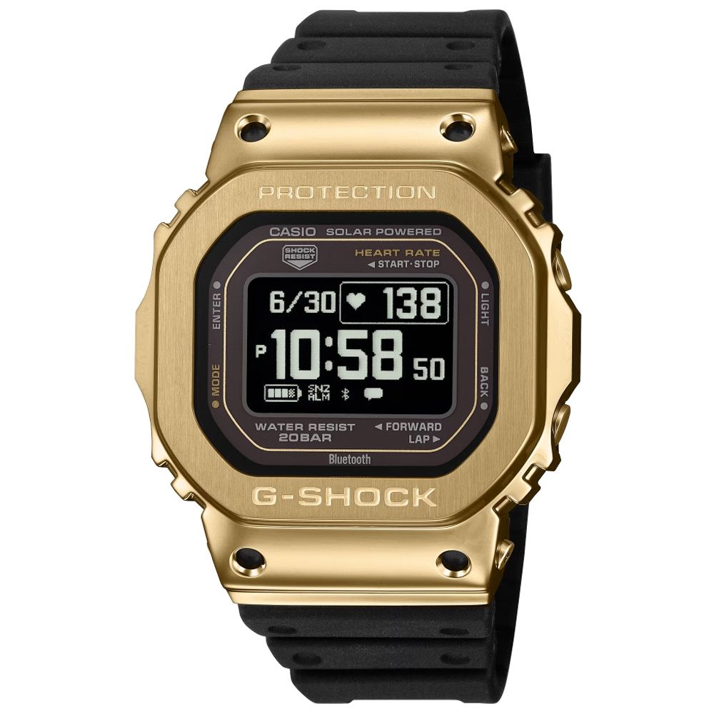 CASIO 卡西歐 G-SHOCK 太陽能x藍牙連線 經典方形 多功能電子腕錶 錶 手錶 送禮 GM-H5600-9