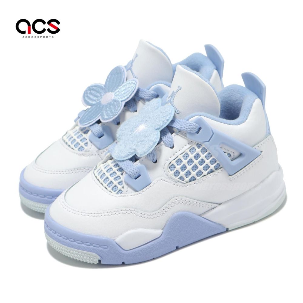 Nike 學步鞋Jordan 4 Retro TD 小童Forget Me Not 童鞋白藍AJ4 IB8961 