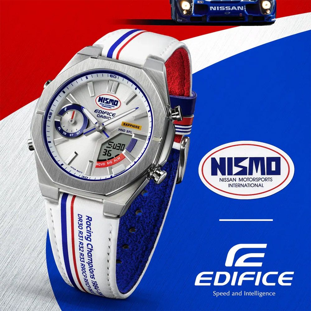 CASIO 卡西歐 EDIFICExNISMO 賽車傳奇紀念藍牙手錶 雙顯錶 開學換新季 送禮推薦 ECB-S10NIS-7A