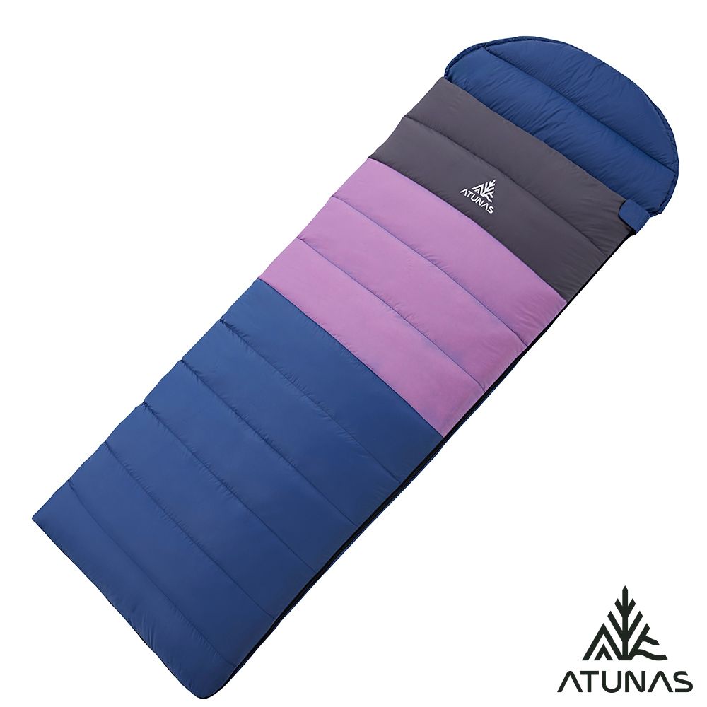 【ATUNAS 歐都納】350自然系羽絨睡袋A1SBHH04N藍/灰/紫/登山露營