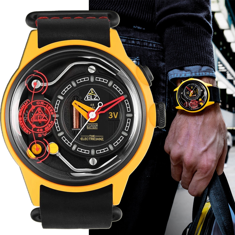 THE ELECTRICIANZ  Nylon Carbon Z Nato 45m 發電機電路發光手錶-ZZ-A1A/01-NL