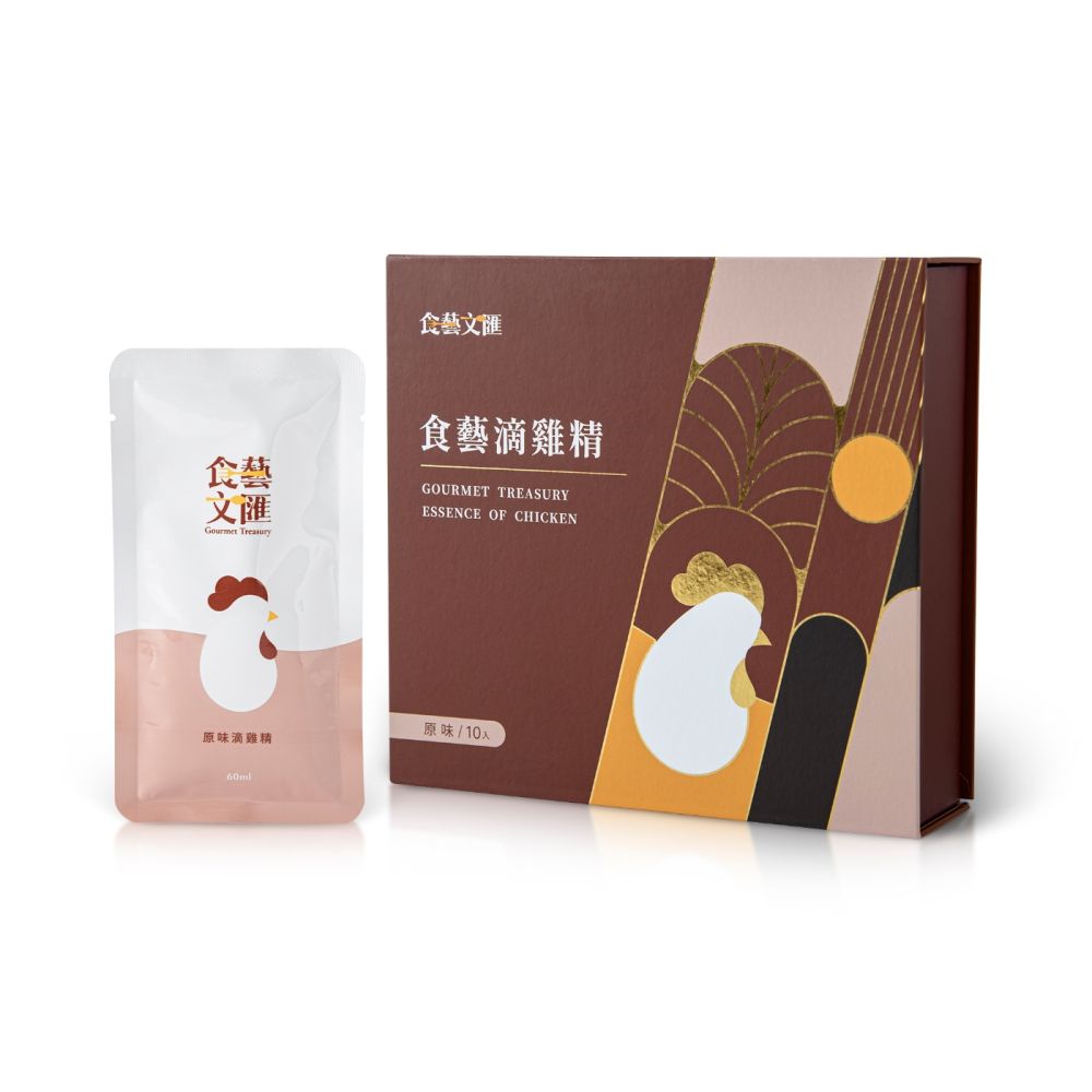 食藝文匯 常溫原味滴雞精禮盒 10入x60ml