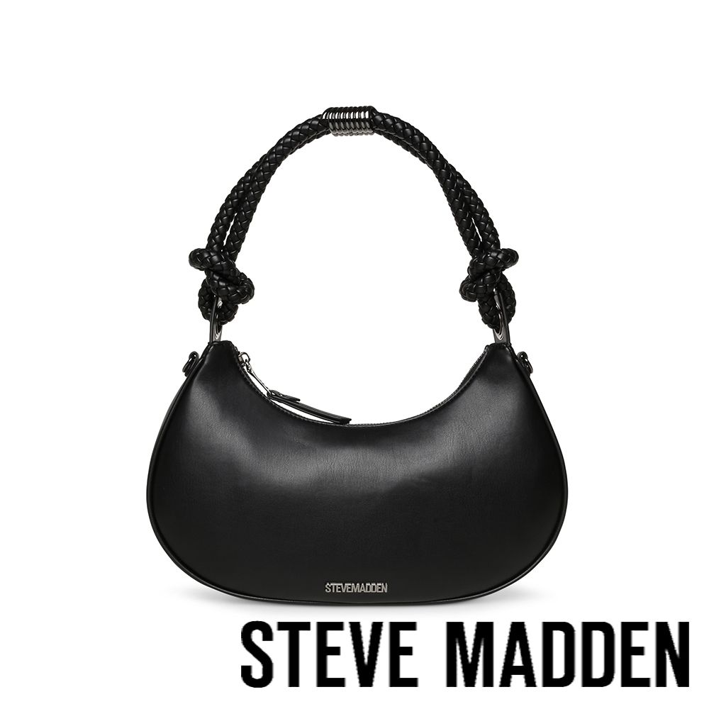 STEVE MADDEN-雙帶繩結造形肩背包 BCARNIE-黑色