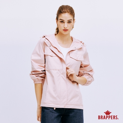 BRAPPERS 女款 雙口袋連帽外套-粉
