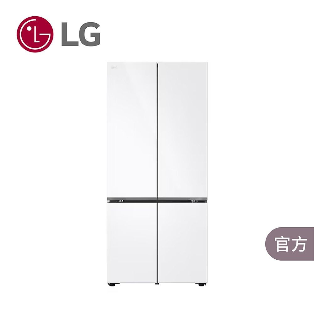 LG樂金 619公升 智慧變頻四門冰箱 雲朵白 GV-NB61WG