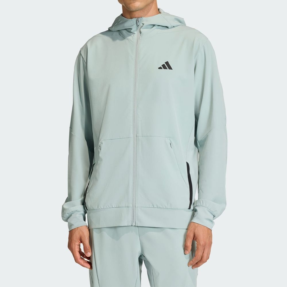 Adidas D4T Hybrid Fz H 男款淺綠色訓練運動外套KA4824 | adidas