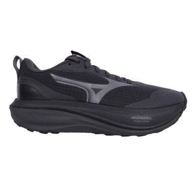 MIZUNO WAVE RIDER GTX 4 SW 女防水慢跑鞋-4E寬楦 J1GW263172 黑灰