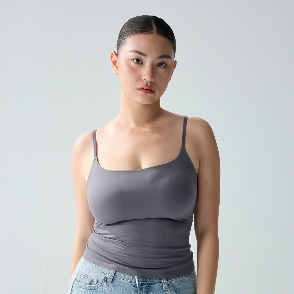 24HRS 藏肉款 一穿顯瘦24HRS完美到位BraTop(上衣 穿搭 背心) (霧灰藍)