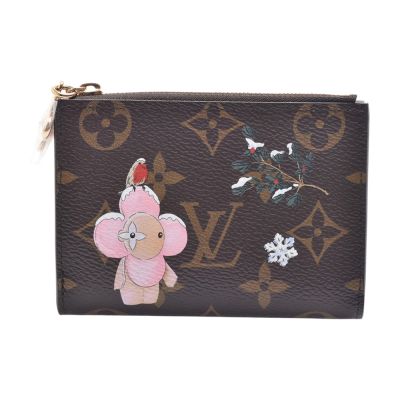 LOUIS VUITTON路易威登 LV M15334聖誕限定Vivienne Wintery Travel系列Monogram帆布短夾