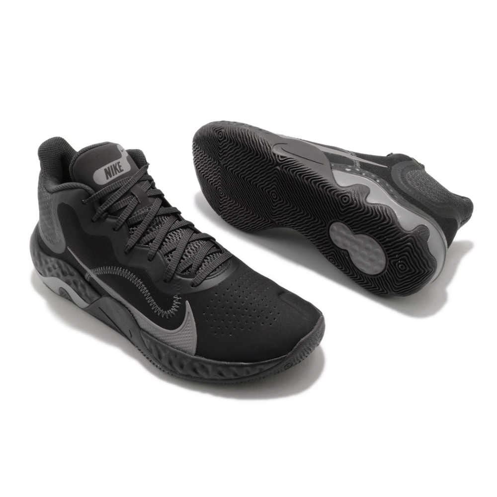 Nike 籃球鞋Renew Elevate NBK 男鞋輕量避震支撐包覆運動球鞋黑灰