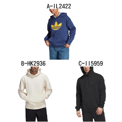 【Adidas 愛迪達】BF FIT HOODIE 連帽長袖T恤 運動外套 男女 A-IL2422 B-HK2936 C-II5959 D-IA3091 任選