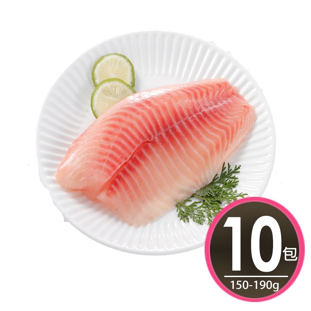 【華得水產】台灣鯛魚片10片組(150-190g/片)