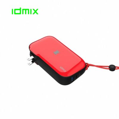 idmix MR CHARGER 10000 CH06 多功能行動電源 紅+專用萬國轉接頭(3個1組)