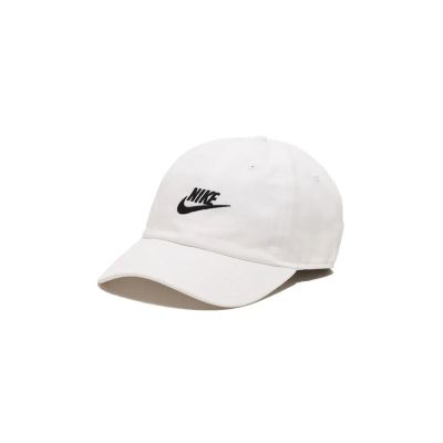 NIKE CLUB CAP WHITE/BLACK 小logo 白色 男女款 FB5368-100