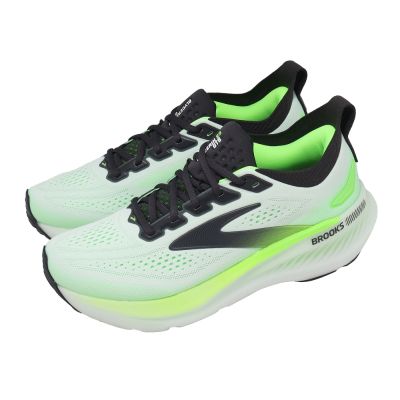 Brooks 慢跑鞋 Glycerin GTS 23 男鞋 白綠 甘油系列23代 氮氣中底 1105031D154