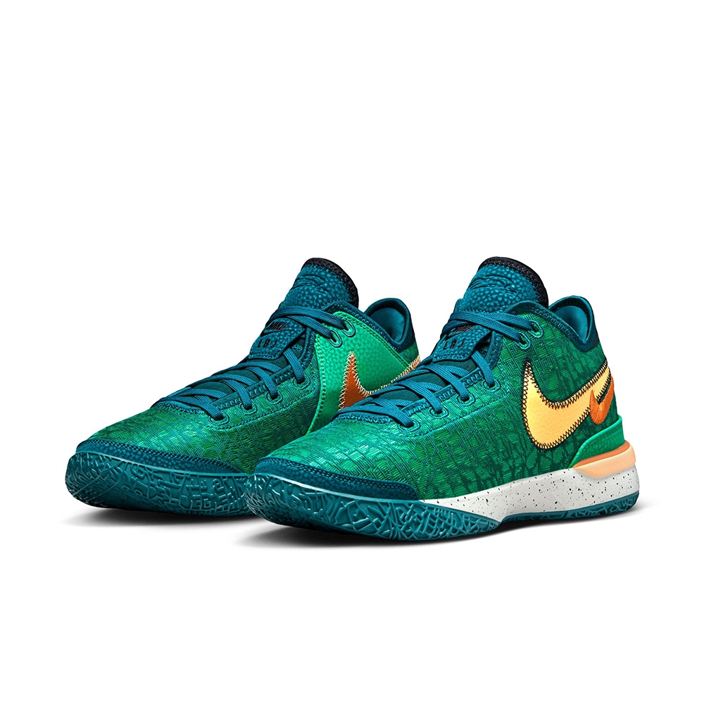 NIKE 籃球鞋男鞋運動鞋包覆緩震ZOOM LEBRON NXXT GEN EP 綠