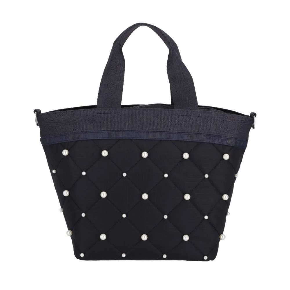 LeSportsac 2026夏季新品Bucket Tote W Pearls手提斜背兩用方形包(1186