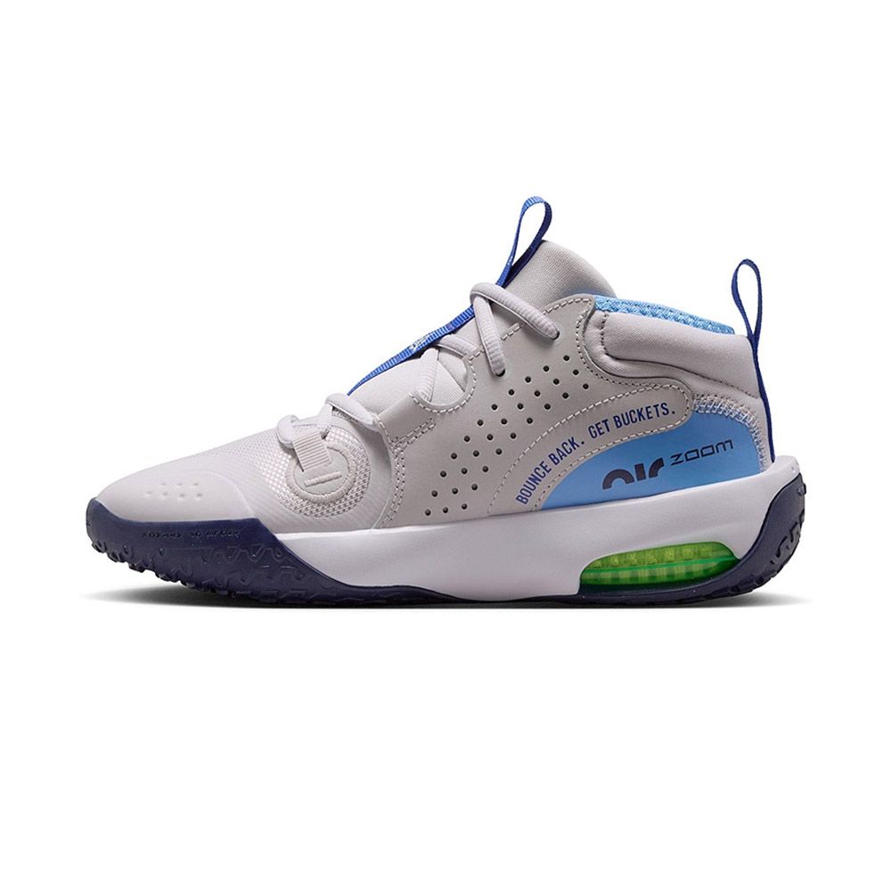 Nike Air Zoom Crossover 2 GS 運動鞋大童籃球鞋灰藍色緩震實戰IQ1017