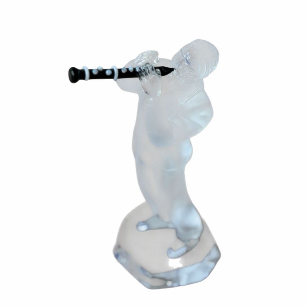 愛馬仕HERMES Saint Louis法國水晶爵士樂手雕像/擺件/家飾品/家居品