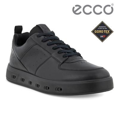 ECCO STREET 720 M SNEAKER 街頭趣闖防水皮革休閒鞋 男鞋 黑色