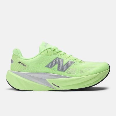 New Balance 紐巴倫 Fuelcell Rebel V5 [WFCXLZ5] 女 競速跑鞋 寬楦 緩震 螢光綠