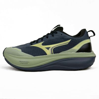 Mizuno 美津濃 Wave Rider GTX 4 [J1GM263051] 男 越野鞋 Gtx防水 野跑 黑 綠