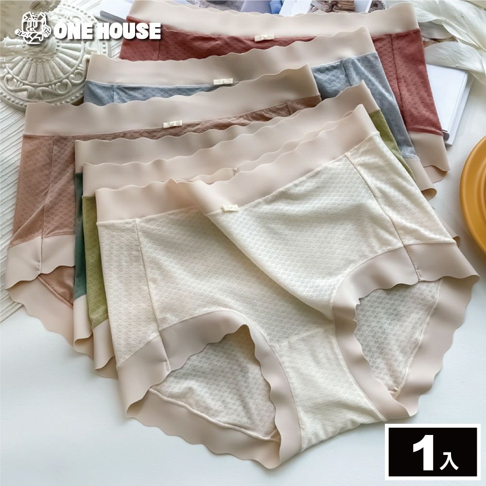 【ONE HOUSE】日系超薄蠶絲面膜內褲 (1入) (米白色)