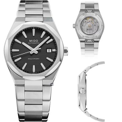 MIDO 美度錶 Multifort 8 One Crown 機械腕錶-40mm 黑 M0555071105100