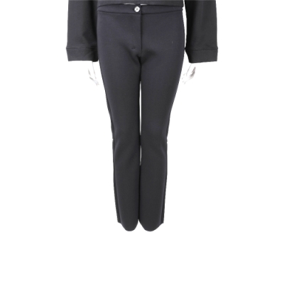 MAX MARA-’S Max Mara 黑色彈性太空棉修身西裝褲