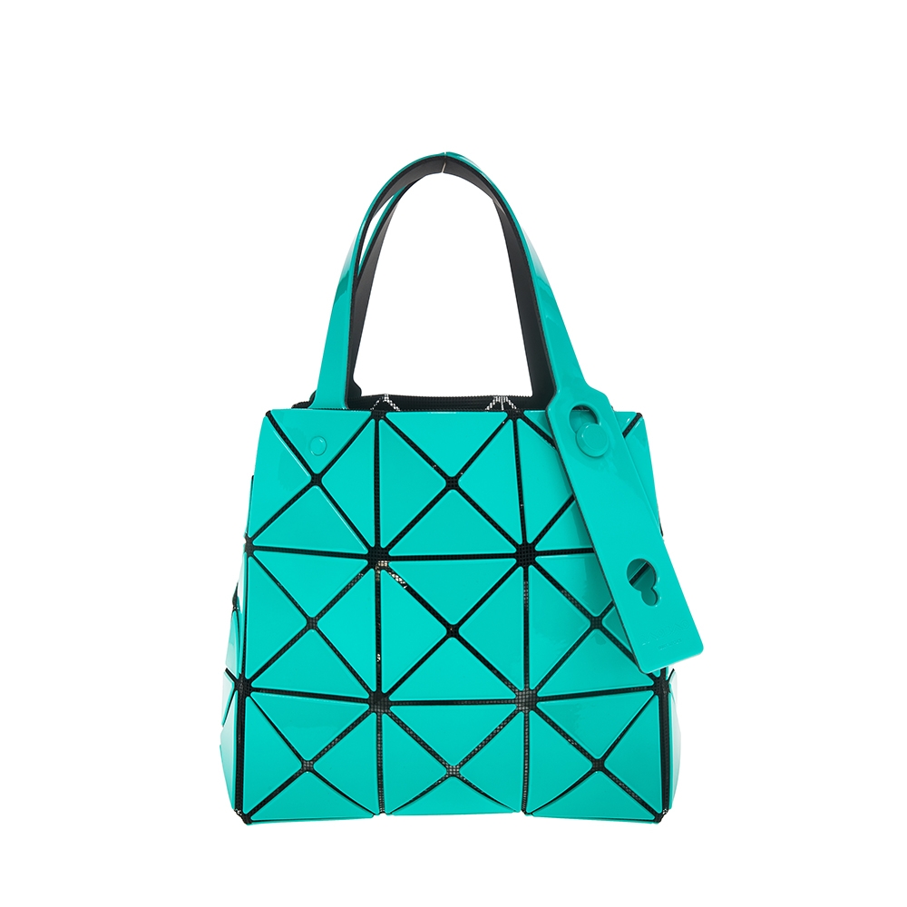 ISSEY MIYAKE 三宅一生BAOBAO 新款CARAT系列亮面3x3三角格手提包