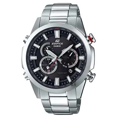 CASIO卡西歐 EDIFICE 太陽能電波賽車錶 開學購物季 送禮首選-49.1mm EQW-T640YD-1A