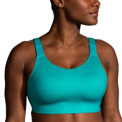 BROOKS 女 運動內衣 Dare Scoopback U背款跑步內衣 2.0 湖水藍(350086380)