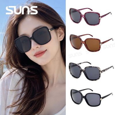 【SUNS】Polarized抗UV 法式復古經典方框 時尚大框偏光墨鏡 輕量/防眩光/抗UV400