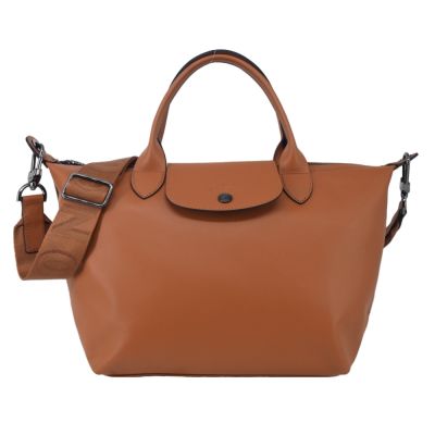 LONGCHAMP LE PLIAGE XTRA系列牛皮手提/斜背兩用水餃包(小/腰果)