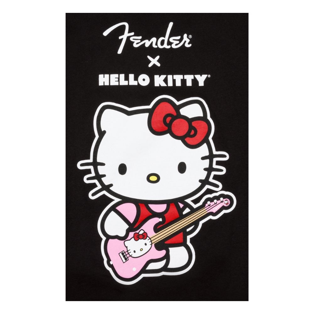 Fender x Hello Kitty Black Front Logo Tee 聯名款T恤| 其他週邊配件