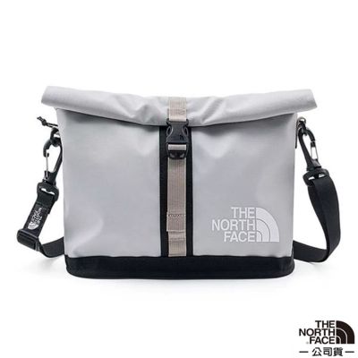 【The North Face】BASE CAMP SHOULDER BAG 防水耐磨單肩側背包4L/ 8BK6-XA7 羽雲灰