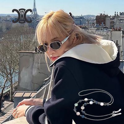 CELINE Lisa配戴款 凱旋門金屬圓框太陽眼鏡 CL40235U 30N 金框 公司貨(贈貝殼眼鏡鍊)