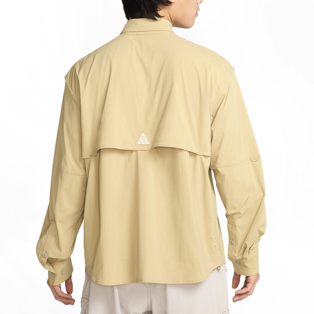 Nike ACG Dfadv UV ORB Weaver 男款米黃色快乾襯衫長袖HJ2466-297