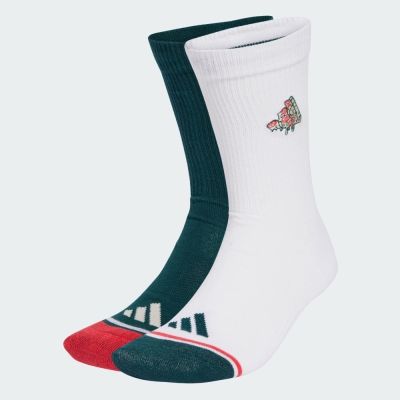Adidas 愛迪達 Pizza Sock 2pp [JW7718] 中筒襪 2雙入 白 黑