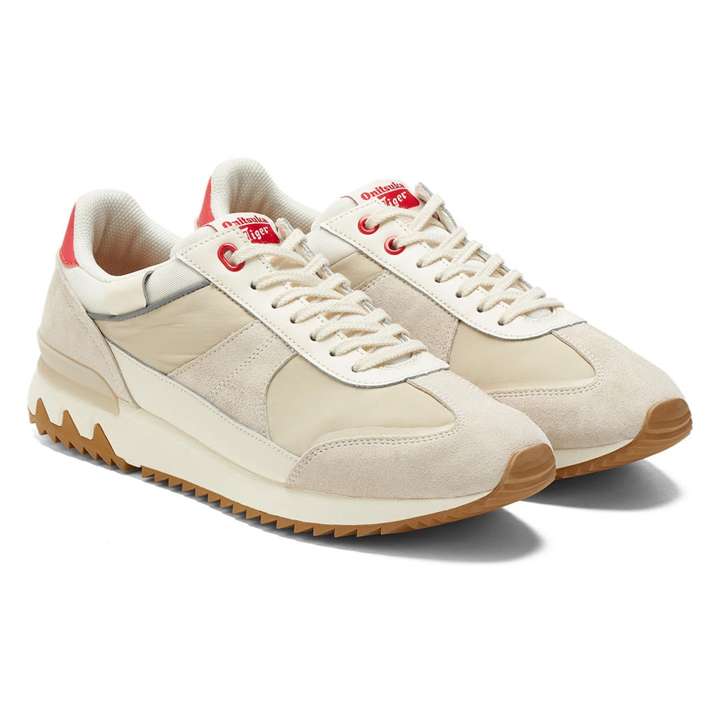Onitsuka Tiger】鬼塚虎- 米紅配色TIGER TRACER EX 休閒鞋