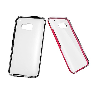 HTC One M9 原廠彩邊雙料透明保護殼(台灣代理商)【買一送一】